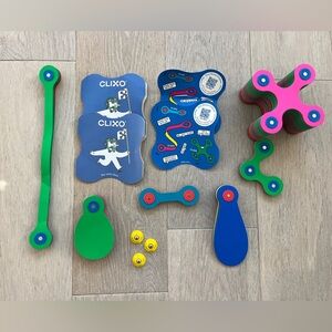 Clixo Rainbow STEM Magnetic Building Toy Set - 60 Pieces Total